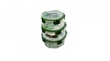 Set 3 casoleta rotunda pentru pranz cu tacamuri