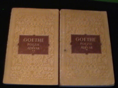 POEZIE SI ADEVAR-GOETHE-2 VOL-1=496 PG- 2-360 PG-C.L.U.- foto