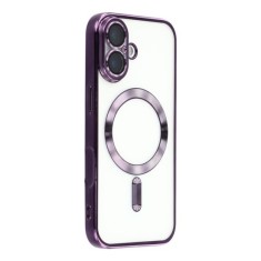 Husa compatibila cu IPhone 17, ALC MOBILE, pentru telefon mobil cu protectie pentru camera, Tehnologie MagSafe, rezistenta la socuri, contur Mov
