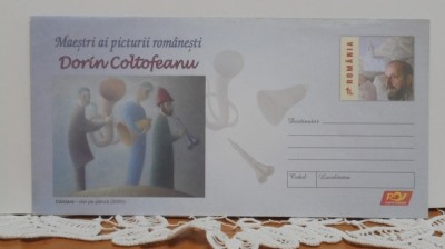 PLIC - MAESTRI AI PICTURII ROMANESTI, DORIN COLTOFEANU - TIMBRU SEC, NECIRCULAT foto