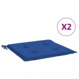 Cumpara ieftin Perne scaune gradina 2 buc. albastru 50x50x4 cm tesatura Oxford