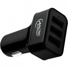 Incarcator auto ARCTIC Car Charger 7200 3x USB negru foto