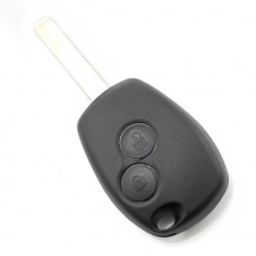 Dacia / Renault - Carcasa cheie cu 2 butoane si suport baterie din inox Best CarHome foto
