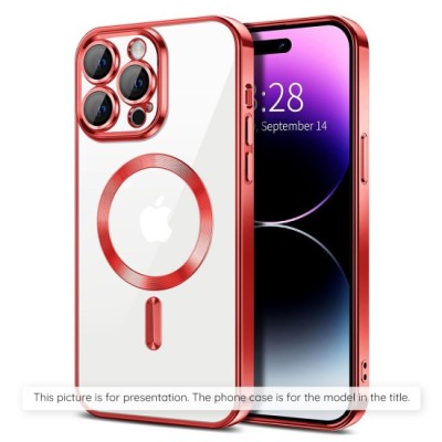 Husa pentru Samsung Galaxy A16 4G / A16 5G - Techsuit Luxury Crystal MagSafe - Red foto