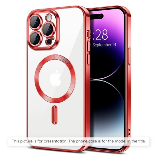 Husa pentru Samsung Galaxy A16 4G / A16 5G - Techsuit Luxury Crystal MagSafe - Red