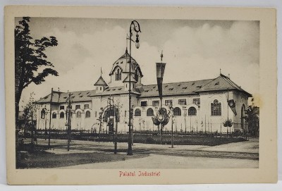 BUCURESTI , PALATUL INDUSTRIEI , CARTE POSTALA , INCEPUTUL SEC. XX foto