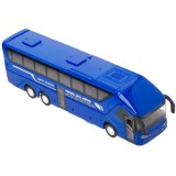 Autobuz cu lumina si sunet, usa interactiva, 1:50, Albastru, ATU-089463, Plastic, Oem