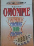 Dictionar de Omonime - Onufrie Vinteler - Editura Blassco, 2000, 336 pagini, limba romana, stare buna