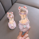 Pantofi roz cu strasuri si pietricele - Princess (Marime Disponibila: Marimea