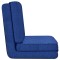Scaun de podea pliabil, albastru, material textil - 5