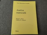 ANALIZA MATRICIALA ROGER A HORN/CHARLES R.JOHNSON 22/3