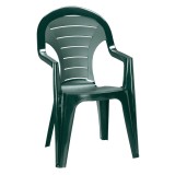 Scaun de gradina, terasa, Curver Bonaire, plastic, verde
