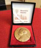 Medalie Ion Luca Caragiale + Cutie Si Certificat Monetaria Statului