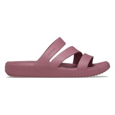 Papuci Crocs Getaway Strappy Roz - Cassis foto