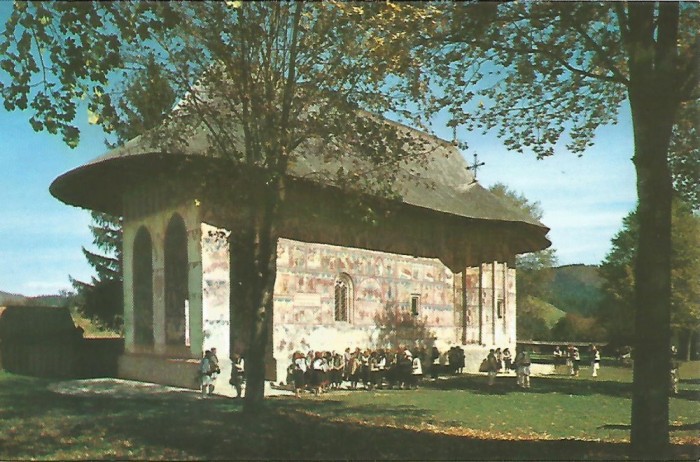 carte postala-SUCEAVA-BISERICA MANASTIRII HUMOR