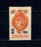 Liechtenstein 1921 - Uzual 10h cu supratipar 2Rp. gros, neștampilat, cu șarniera