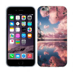 Husa iPhone 6S Plus sau iPhone 6 Plus Silicon Gel Tpu Model Pink Clouds foto