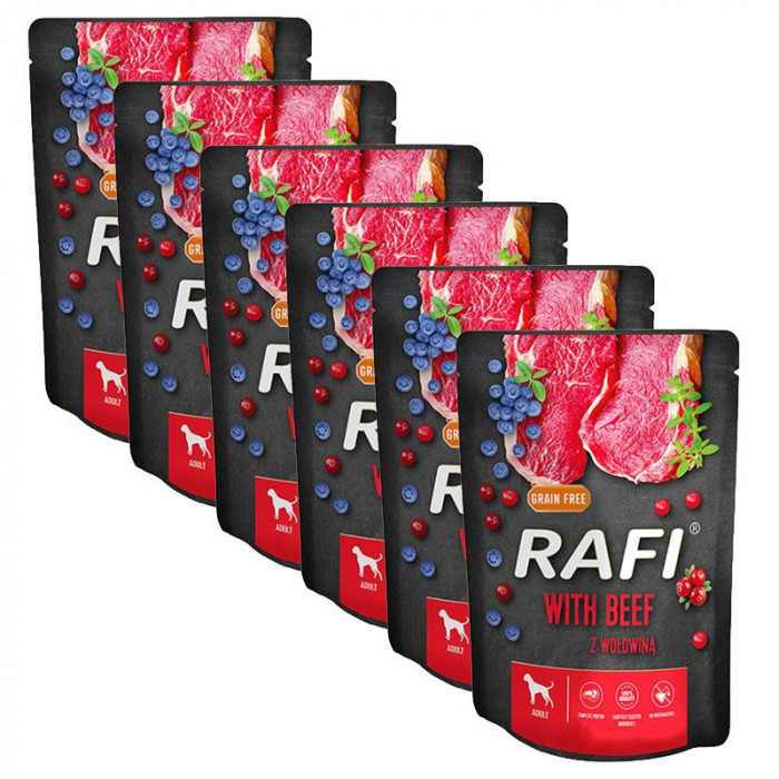 Rafi Adult GF Pat&eacute; with Beef 6 x 500 g