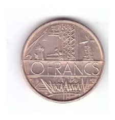 Moneda Franta 10 francs/franci 1974, tipul A, stare buna, curata