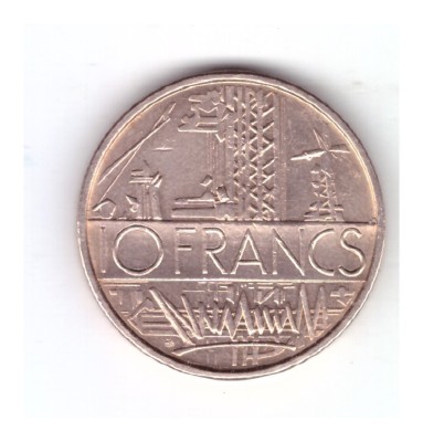 Moneda Franta 10 francs/franci 1974, tipul A, stare buna, curata foto