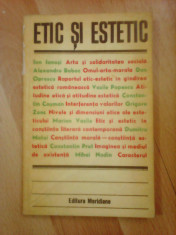 Etic si estetic , studii de estetica si istoria artei foto