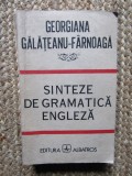 Sinteze Gramatica Engleza Georgiana Galateanu Farnoaga Editura Albatros 1987