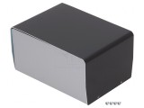 Carcasă aluminiu argint 118x163x84mm