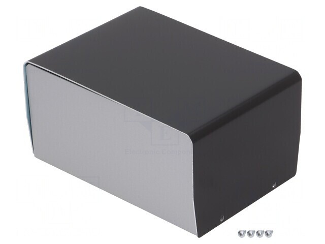 Carcasă aluminiu argint 118x163x84mm