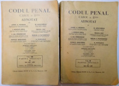 CODUL PENAL CAROL AL II - LEA ADNOTAT , VOL. II PARTEA SPECIALA I (ART. 184 - 442) VOL. III PARTEA SPECIALA II ( ART. 443 - 603) de CONST. G. RATESCU foto