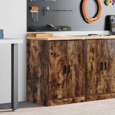 vidaXL Dulap de depozitare pentru garaj stejar afumat 60x51x85 cm 860575
