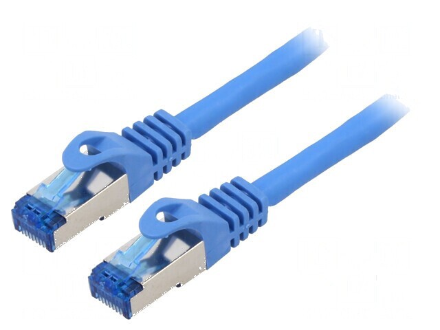 Cablu Patch S/FTP 6a CCA LSZH Albastru 15m 26AWG