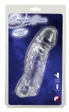 Manson transparent Penis Sleeve with extension and ball ring (19.2 cm), Orion