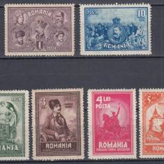 ROMANIA 1929 LP 82 - 10 ANI DE LA UNIREA TRANSILVANIEI SERIE MNH