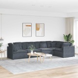vidaXL Canapea modulară cu perne catifea gri &icirc;nchis 3321338