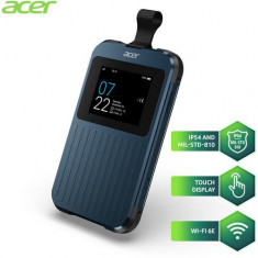 Router Wireless Acer Enduro Connect M3 5G, IP54, MIL-STD-810, Mobile Wi-Fi, 5G NR & LTE Dual Connectivity, 2x2 MIMO, LCD Touchscreen, Baterie 6500mAh,