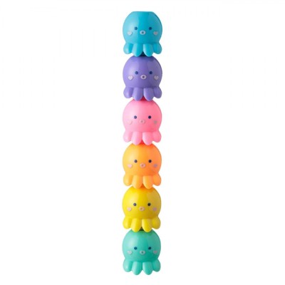 Evidențiatoare Set 5 Bucăți, Model Caracatiță, Multicolor foto