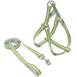 Cumpara ieftin Set 2 piese ham si lesa reflectorizanta Mcdobexy, marime S, nylon, plastic, metal, verde, gri