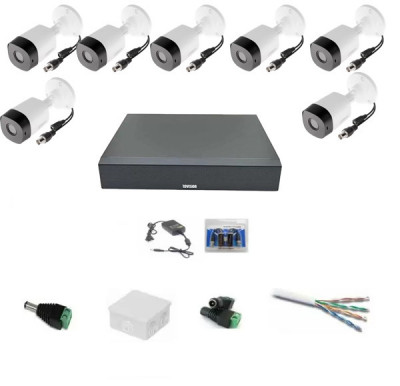 Sistem supraveghere exterior AHD 1080p 8 camere full HD 20m IR, DVR 8 canale, accesorii SafetyGuard Surveillance foto