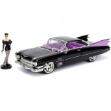 DC Bombshells 1959 Cadillac cu figurina, macheta auto 1:24, Jada Toys