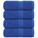 VidaXL Prosoape pentru oaspeți 4 buc Albastru 360 g/m&sup2; 100% bumbac
