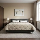 vidaXL Duvet complet pe tot parcursul anului Gri deschis 220 x 240 cm 42026250