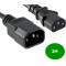 Adaptor cablu prelungitor C13 C14 250V 10A, Cupru