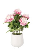 Cumpara ieftin Floare artificiala roz verde in ghiveci 23 x 67 cm