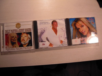 LOT DE 3 CD-uri: Dolly Parton &amp;amp; Kenny Rogers, Anastasia si Julio Iglesias foto