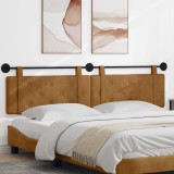 vidaXL Cap de pat suspendat Pe perete Maro 210 x 55 x 5 cm Catifea 42031752