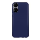 Husa compatibila cu huawei p50 pro, matte efect, camera ultra safe, htpmag, albastru