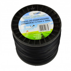 Fir taiere pentru masini de tuns iarba, hexagonala din plastic, 2.7mm x 100m, GEKO G73990