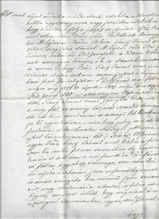 A3049N Act de cedare către creditor a unor păm&acirc;nturi zălogite pentru &icirc;mprumuturi de bani, 1847, Transilvania, cu sigiliu nobiliar &icirc;n ceară roșie