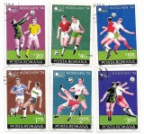 Romania (591) - C.M. de Fotbal 1974 - Munchen, 1974 - serie obliterata