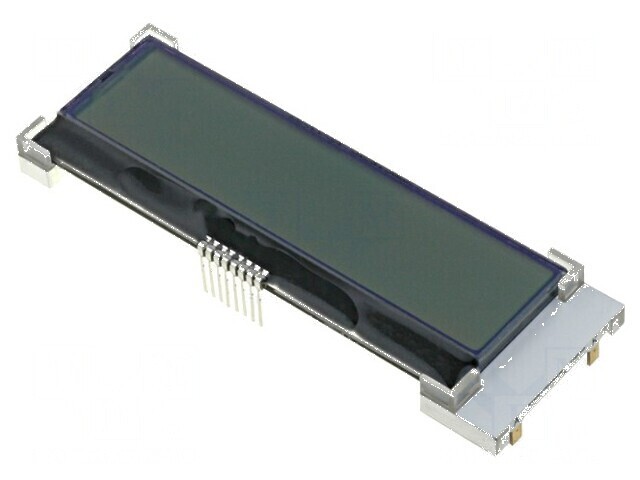 Afișaj LCD alfanumeric 16x2 gri LED COG STN, 8 pini
